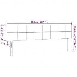 Acquista Testiera a LED Nera 180x5x78/88 cm in Tessuto con riferimento GHV-3121628 della ditta GARDENHOME