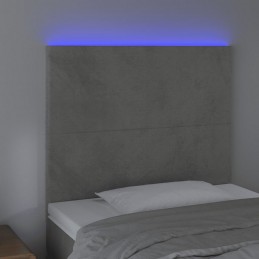 Acquista Testiera a LED Grigio Chiaro 80x5x118/128 cm in Velluto con riferimento GHV-3122174 della ditta GARDENHOME