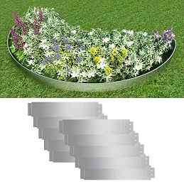 Acquista Pannelli Recinzione per Prato 10 pz Acciaio Zincato 100x20 cm con riferimento GHV-274902 della ditta GARDENHOME