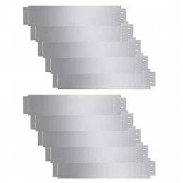 Acquista Pannelli Recinzione per Prato 10 pz Acciaio Zincato 100x20 cm con riferimento GHV-274902 della ditta GARDENHOME