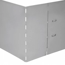 Acquista Pannelli Recinzione per Prato 10 pz Acciaio Zincato 100x20 cm con riferimento GHV-274902 della ditta GARDENHOME