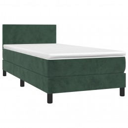 Acquista Giroletto a Molle con Materasso Verde Scuro 90x200 cm Velluto con riferimento GHV-3141164 della ditta GARDENHOME
