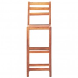 Acquista Sgabelli da Bar 4 pz in Legno Massello di Acacia con riferimento GHV-46315 della ditta GARDENHOME