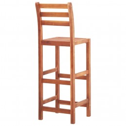 Acquista Sgabelli da Bar 4 pz in Legno Massello di Acacia con riferimento GHV-46315 della ditta GARDENHOME