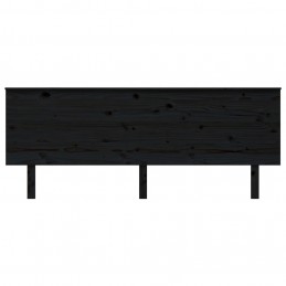 Acquista Testiera per Letto Nera 204x6x82,5 cm in Legno Massello di Pino con riferimento GHV-819194 della ditta GARDENHOME