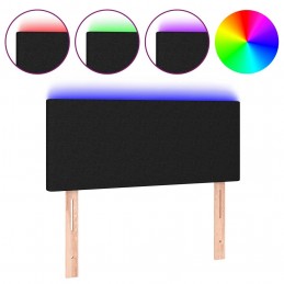 Acquista Testiera a LED Nera 100x5x78/88 cm in Tessuto con riferimento GHV-3121324 della ditta GARDENHOME