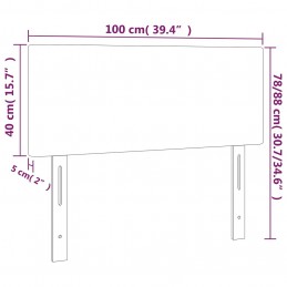 Acquista Testiera a LED Nera 100x5x78/88 cm in Tessuto con riferimento GHV-3121324 della ditta GARDENHOME