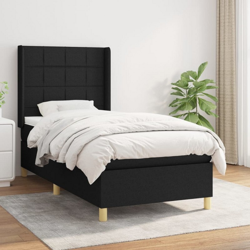 Acquista Giroletto a Molle con Materasso Nero 90x200 cm in Tessuto con riferimento GHV-3131963 della ditta GARDENHOME