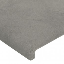 Acquista Testiera a LED Grigio Chiaro 83x16x118/128 cm in Velluto con riferimento GHV-3123798 della ditta GARDENHOME