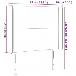 Acquista Testiera a LED Grigio Chiaro 83x16x118/128 cm in Velluto con riferimento GHV-3123798 della ditta GARDENHOME