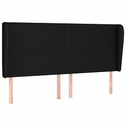 Acquista Testiera ad Orecchio Nera 183x23x118/128 cm in Tessuto con riferimento GHV-3117692 della ditta GARDENHOME