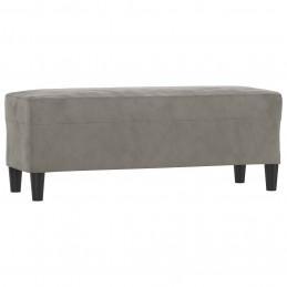 Acquista Panca Grigio chiaro 100x35x41 cm in Velluto con riferimento GHV-349421 della ditta GARDENHOME