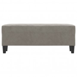 Acquista Panca Grigio chiaro 100x35x41 cm in Velluto con riferimento GHV-349421 della ditta GARDENHOME