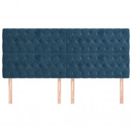 Acquista Testiere 4 pz Blu Scuro 100x7x78/88 cm in Velluto con riferimento GHV-3116738 della ditta GARDENHOME