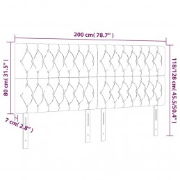 Acquista Testiere 4 pz Blu Scuro 100x7x78/88 cm in Velluto con riferimento GHV-3116738 della ditta GARDENHOME