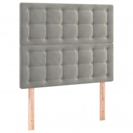 Acquista Giroletto a Molle con Materasso Grigio Chiaro 100x200cm Velluto con riferimento GHV-3129435 della ditta GARDENHOME