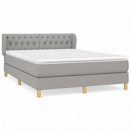 Acquista Giroletto a Molle con Materasso Grigio Chiaro 140x190cm Tessuto con riferimento GHV-3127037 della ditta GARDENHOME