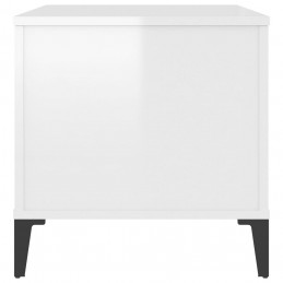 Acquista Tavolino Salotto Bianco Lucido 90x44,5x45 cm Legno Multistrato con riferimento GHV-819590 della ditta GARDENHOME