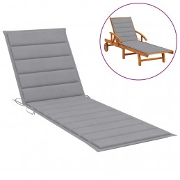Acquista Cuscino per Lettino Prendisole Grigio 200x50x3 cm in Tessuto con riferimento GHV-314189 della ditta GARDENHOME