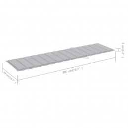 Acquista Cuscino per Lettino Prendisole Grigio 200x50x3 cm in Tessuto con riferimento GHV-314189 della ditta GARDENHOME