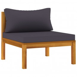Acquista Set Divani da Giardino 2pz Cuscini Grigio Scuro Massello Acacia con riferimento GHV-316284 della ditta GARDENHOME
