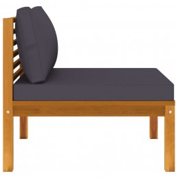 Acquista Set Divani da Giardino 2pz Cuscini Grigio Scuro Massello Acacia con riferimento GHV-316284 della ditta GARDENHOME