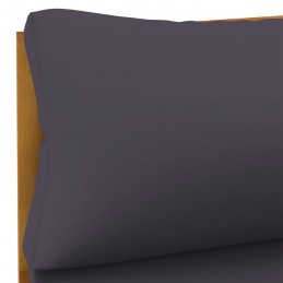 Acquista Set Divani da Giardino 2pz Cuscini Grigio Scuro Massello Acacia con riferimento GHV-316284 della ditta GARDENHOME