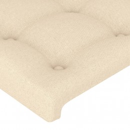 Acquista Testiera a LED crema 93x16x118/128 cm in Tessuto con riferimento GHV-3124469 della ditta GARDENHOME