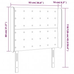 Acquista Testiera a LED crema 93x16x118/128 cm in Tessuto con riferimento GHV-3124469 della ditta GARDENHOME