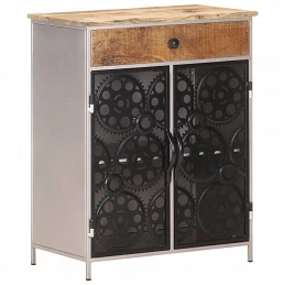 Acquista Credenza 60x35x75 cm in Legno di Mango Grezzo e Ferro con riferimento GHV-323736 della ditta GARDENHOME