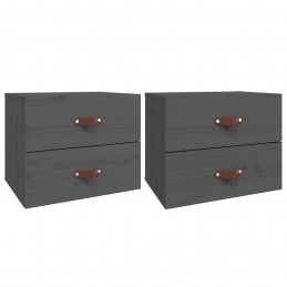Acquista Comodini a Muro 2 pz Grigio 50x36x40 cm con riferimento GHV-820981 della ditta GARDENHOME