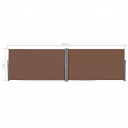Acquista Tenda da Sole Laterale Retrattile 160x600 cm Marrone con riferimento GHV-143681 della ditta GARDENHOME