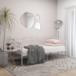 Acquista Telaio Divano Letto Bianco in Metallo 90x200 cm con riferimento GHV-324762 della ditta GARDENHOME