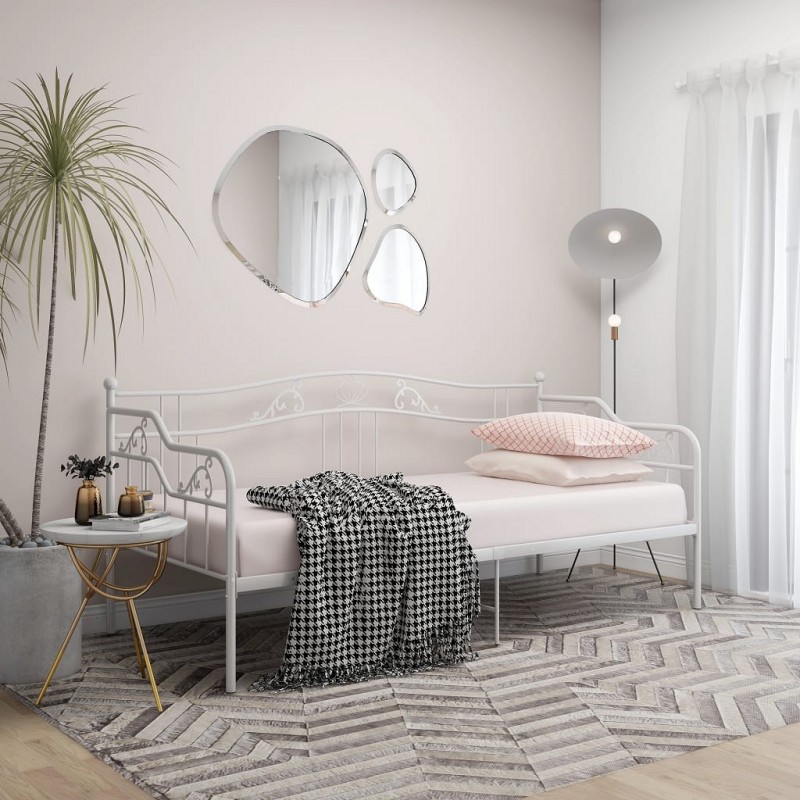 Acquista Telaio Divano Letto Bianco in Metallo 90x200 cm con riferimento GHV-324762 della ditta GARDENHOME