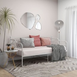 Acquista Telaio Divano Letto Bianco in Metallo 90x200 cm con riferimento GHV-324762 della ditta GARDENHOME