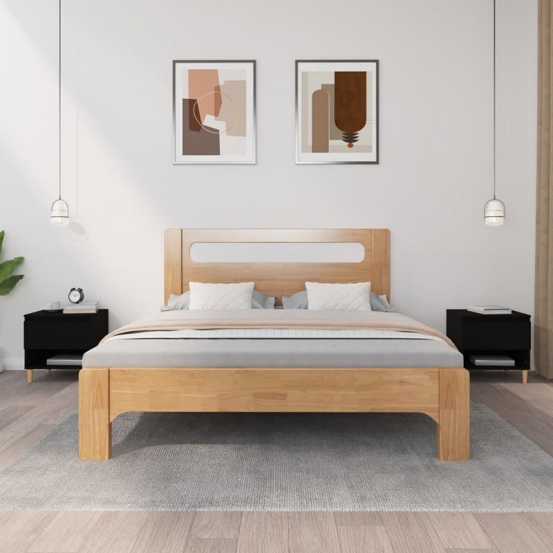 Acquista Comodini 2 pz Neri 50x46x50 cm in Legno Multistrato con riferimento GHV-819535 della ditta GARDENHOME