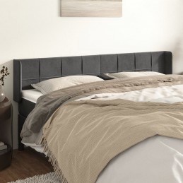 Acquista Testiera ad Orecchio Grigio Scuro 183x16x78/88 cm in Velluto con riferimento GHV-3118829 della ditta GARDENHOME