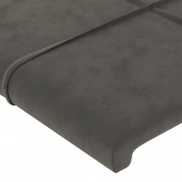 Acquista Testiera ad Orecchio Grigio Scuro 183x16x78/88 cm in Velluto con riferimento GHV-3118829 della ditta GARDENHOME