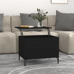 Acquista Tavolino da Salotto Nero 60x44,5x45 cm in Legno Multistrato con riferimento GHV-819573 della ditta GARDENHOME