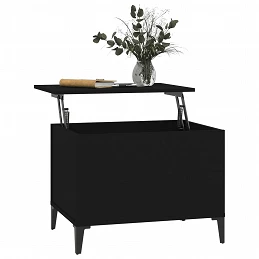 Acquista Tavolino da Salotto Nero 60x44,5x45 cm in Legno Multistrato con riferimento GHV-819573 della ditta GARDENHOME