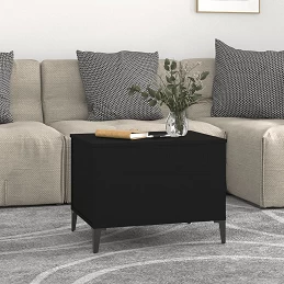 Acquista Tavolino da Salotto Nero 60x44,5x45 cm in Legno Multistrato con riferimento GHV-819573 della ditta GARDENHOME