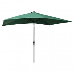 Acquista Ombrellone da Esterni con LED e Palo in Acciaio Verde 2x3 m con riferimento GHV-313786 della ditta GARDENHOME