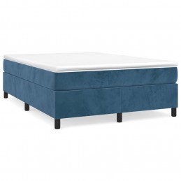 Acquista Giroletto a Molle Blu Scuro 140x200 cm in Velluto con riferimento GHV-3121124 della ditta GARDENHOME