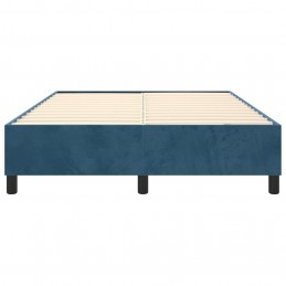Acquista Giroletto a Molle Blu Scuro 140x200 cm in Velluto con riferimento GHV-3121124 della ditta GARDENHOME