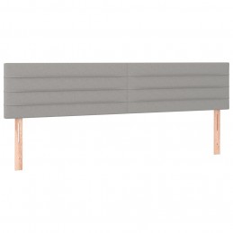 Acquista Testiere 2 pz Grigio Chiaro 100x5x78/88 cm in Tessuto con riferimento GHV-346186 della ditta GARDENHOME