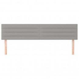 Acquista Testiere 2 pz Grigio Chiaro 100x5x78/88 cm in Tessuto con riferimento GHV-346186 della ditta GARDENHOME