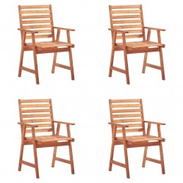 Acquista Sedie da Pranzo da Esterni con Cuscini 4 pz Massello di Acacia con riferimento GHV-3078320 della ditta GARDENHOME
