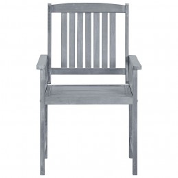 Acquista Sedie da Giardino con Cuscini 8 pz in Massello di Acacia Grigie con riferimento GHV-3078222 della ditta GARDENHOME