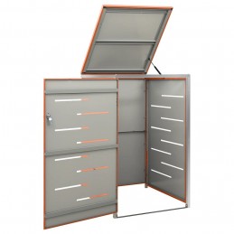 Acquista Copribidone per Spazzatura Singolo 69x77,5x115 cm Acciaio Inox con riferimento GHV-149562 della ditta GARDENHOME