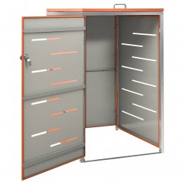 Acquista Copribidone per Spazzatura Singolo 69x77,5x115 cm Acciaio Inox con riferimento GHV-149562 della ditta GARDENHOME